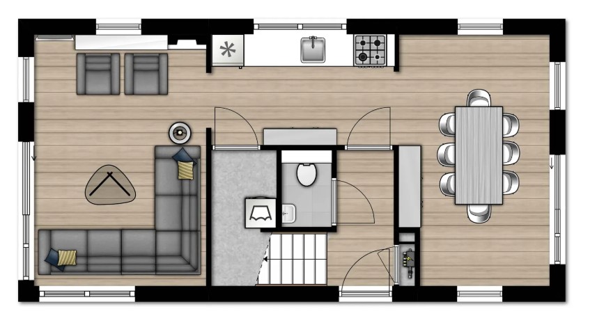 Ground floor layout