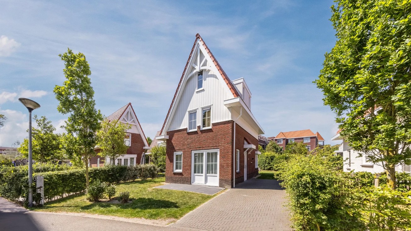 Villa exterior on a sunny day