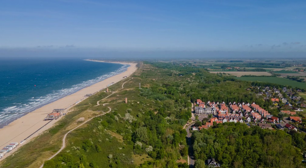 Aerial view of the Dishoek coastline